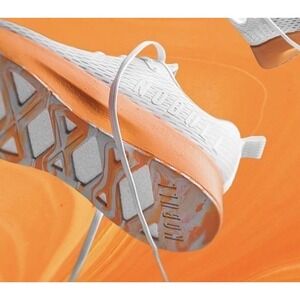 EUC No Bull Journey Swirl Shoes Women's 10 White Orange Running Mens 8.5